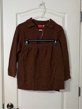 Liz Claiborne Brown Collared Long-Sleeve & Skirt Set